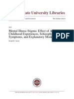 Mental Illness Stigma Effect of Adverse Childhood Experiences, Schizophrenia Symptoms and Explanatory Modes PDF