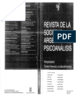 BORGOGNO La Concepcion Clinica y Teorica Del Trauma PDF