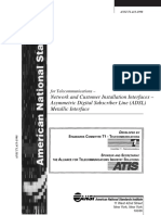 (ANSI T1.413-1995) - Network and Customer Installation Interfaces - ADSL METALLIC INTERFACE - 1998