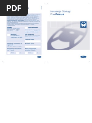 Instrukcja Obslugi Ford Focus Mkii Pl Up By Dunaj2