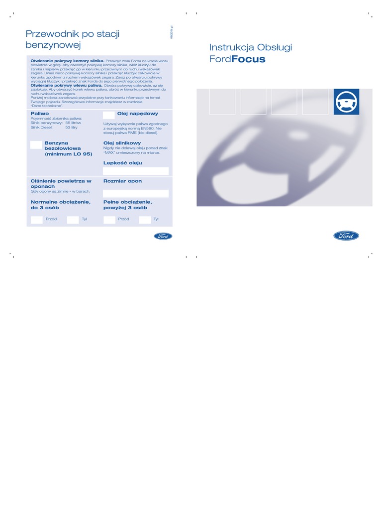 Ford Focus Mk2 Instrukcja Obslugi Pdf