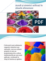 Coloranții naturali și sintetici utilizați în produsele alimentare.pptx