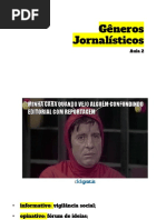 GÊNEROS JORNALÍSTICOS 