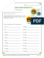 Comparative Adjectives Words That End in y PDF