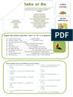 Worksheet (Do and Make) 1