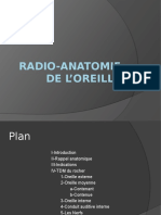 Radio-anatomie de l'oreille