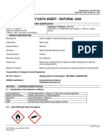 Natural Gas Safety Data Sheet