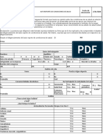 Formato auto reporte condiciones de salud