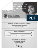 Vestibular Bahiana de Medicina 2018.2 2 Fase