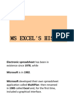 History of Microsoft Excel
