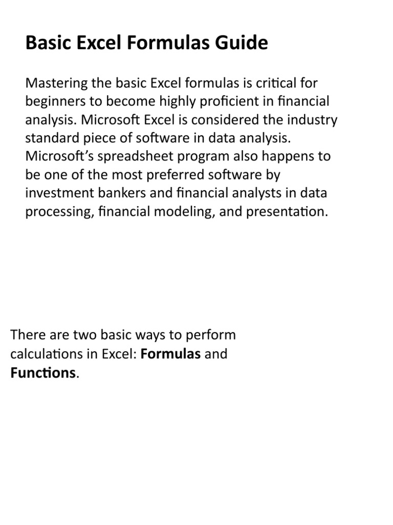 Formulas Excel | PDF | Microsoft Excel | Spreadsheet