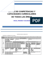 Matriz de Competencias y Capacidades Curriculares