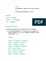 Formación del gerundio en español: reglas y ejemplos