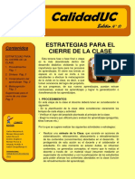 Estrategias Cierre de Clase PDF