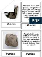 3 Part Cards - Kinds of Rocks
