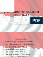 Peran Konstitusi Dalam Bernegara