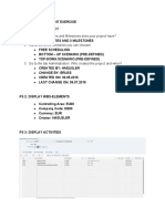 Project Management Exercise