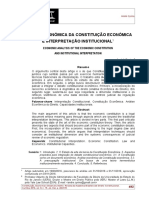 ANÁLISE ECONÔMICA DA CONSTITUIÇÃO ECONÔMICA