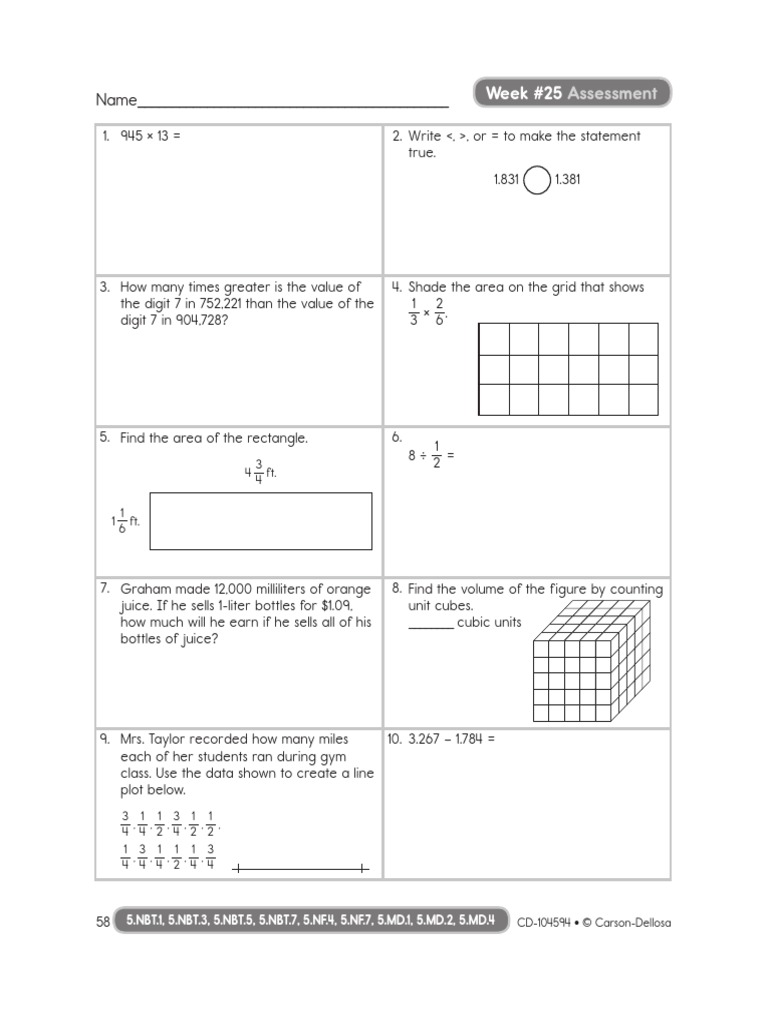 Week 25 Practice Quiz and Week 26 Warm-Up | PDF | Gallon | Alcoholic Drinks
