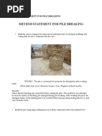 Method Statement For Pile Breaking PDF