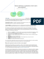 What Is The Difference Between A Systematic Review and A Meta