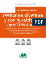 Personas Diversas y Con Igualdad de Oportunidades