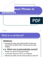 M2 Nounphrase and Sentence 101