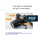 Aprende A Crear Desde Cero Animaciones Call Out Title en After Effects