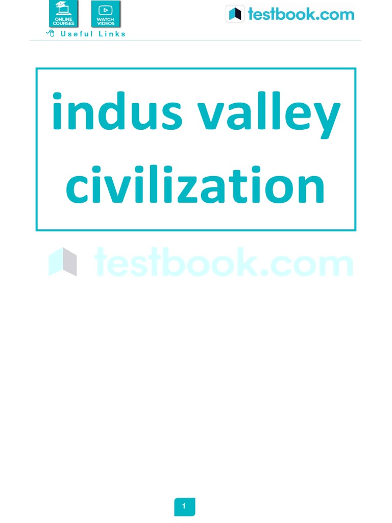 Indus Valley Civilization 5392755 PDF Vedas Hindu Literature