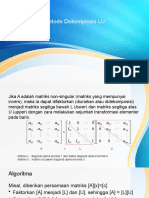 Metode Dekomposisi LU