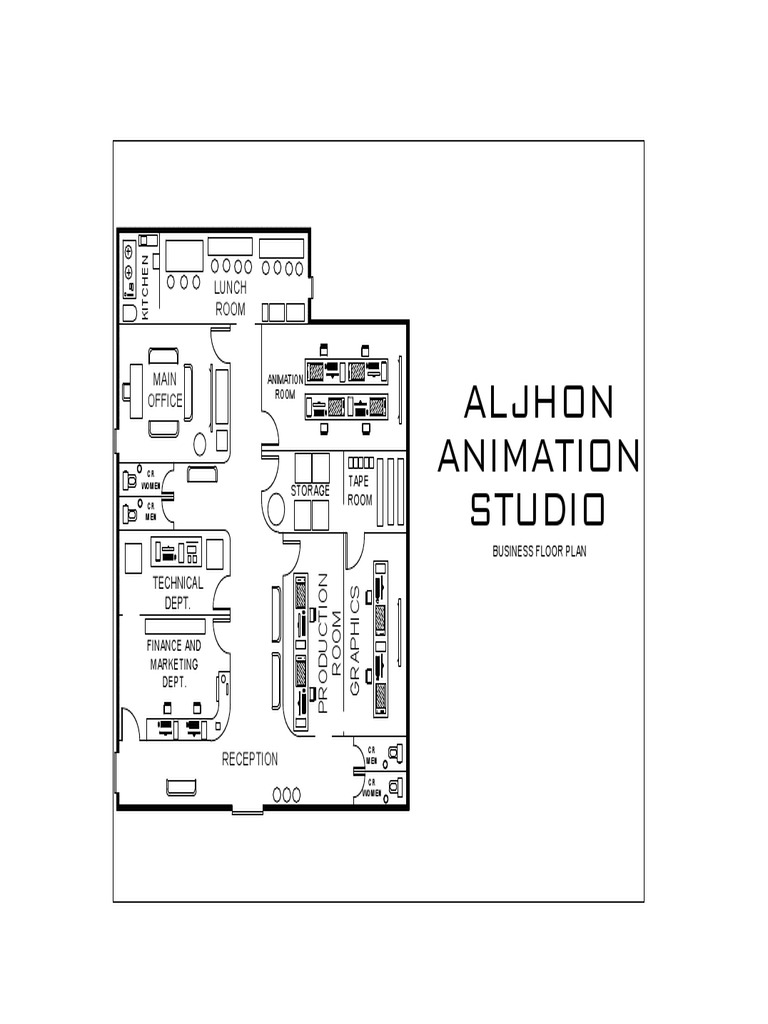 Animation Studio Business Floor Plan | PDF