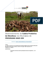 Desenvolvimento Da Cadeia Produtiva Da Mandioca Nos Municípios Do PROGRAMA MAIS IDH