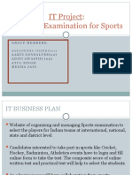 IT Project: All India Examination For Sports: Group Members