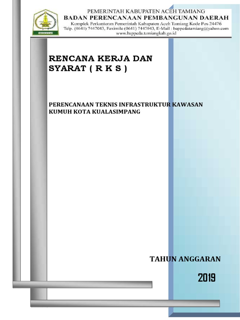 Rencana Kerja dan Syarat Proyek 2019 | PDF