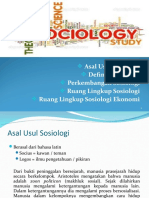 1 TM Definisi Sosiologi Dan Perkembangan Sosiologi Sosiologi Ekonomi