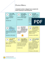 Similarity Transformations Tic-Tac-Toe Menu Choice Board