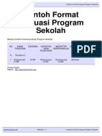 Contoh Format Evaluasi Program Sekolah PDF