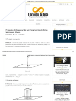 Projeção Ortogonal de Um Segmento de Reta Sobre Um Plano - O Baricentro Da Mente