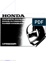 Honda VFR Owners Manual PDF