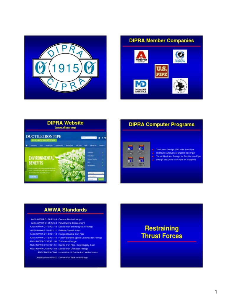 Thrust Block Design - Presentationhanson PDF | PDF | Pipe (Fluid ...