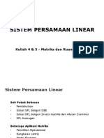 Minggu 4 & 5 Sistem Persamaan Linear PDF