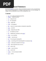 Unix Command Summary