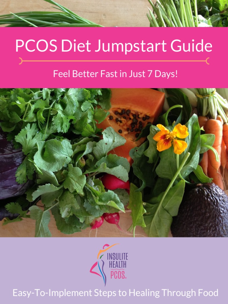 PCOS Diet Jumpstart Guide PDF PDF Salad Leaf Vegetable