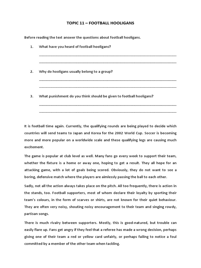 Understanding Football Hooliganism | PDF | Association Football | Sports