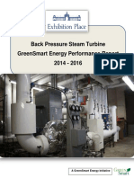 Back Pressure Steam Turbine GreenSmart Energy Performance Report 2014 2016