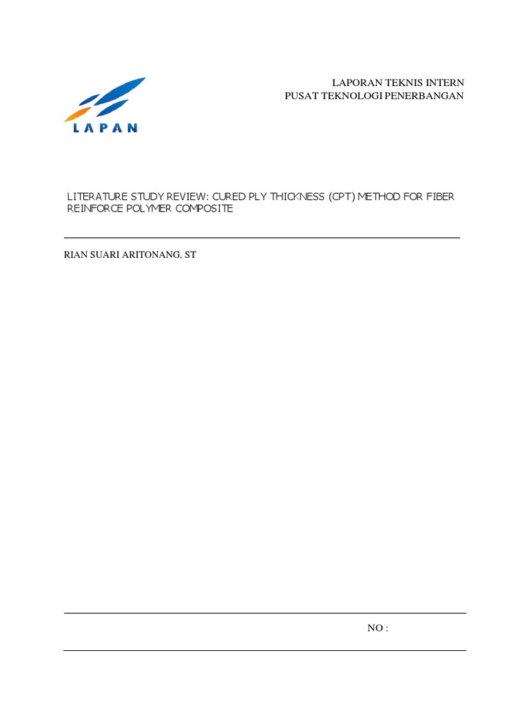 Cured Ply Thickness (CPT) Method For Fiber Reinforce Polymer Composite