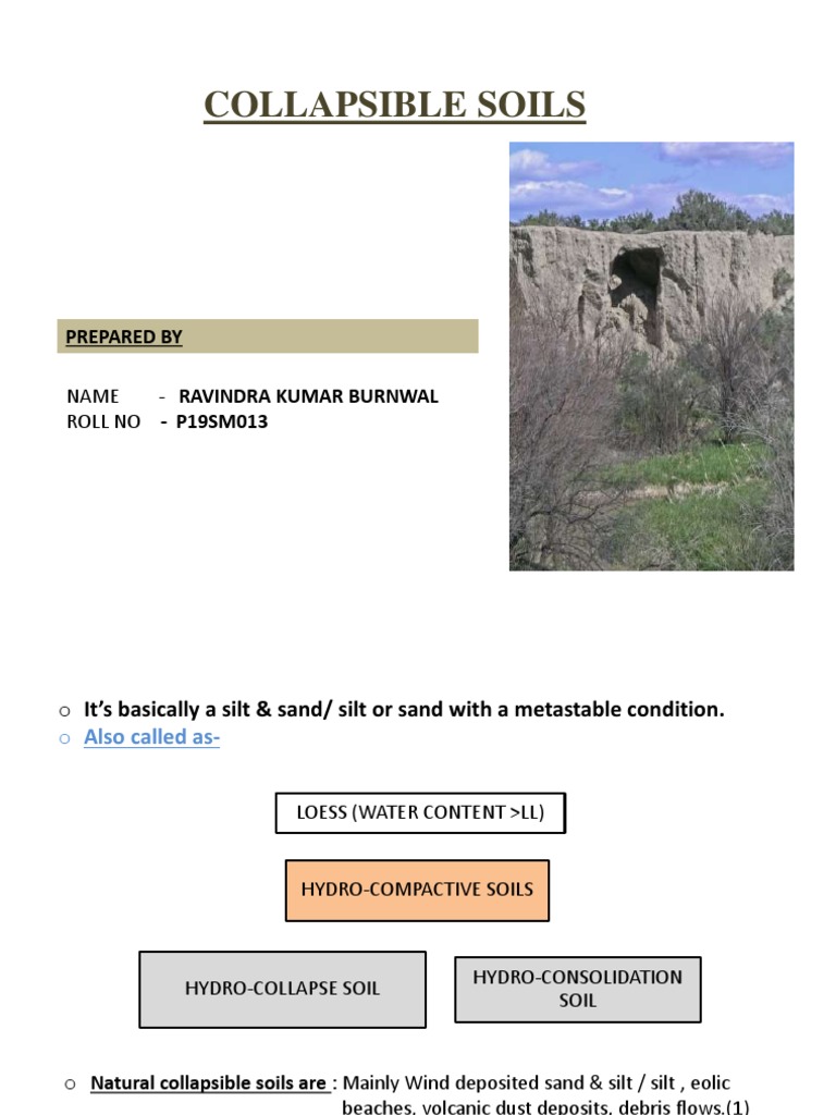 Collapsible Soil PDF | PDF | Sand | Soil