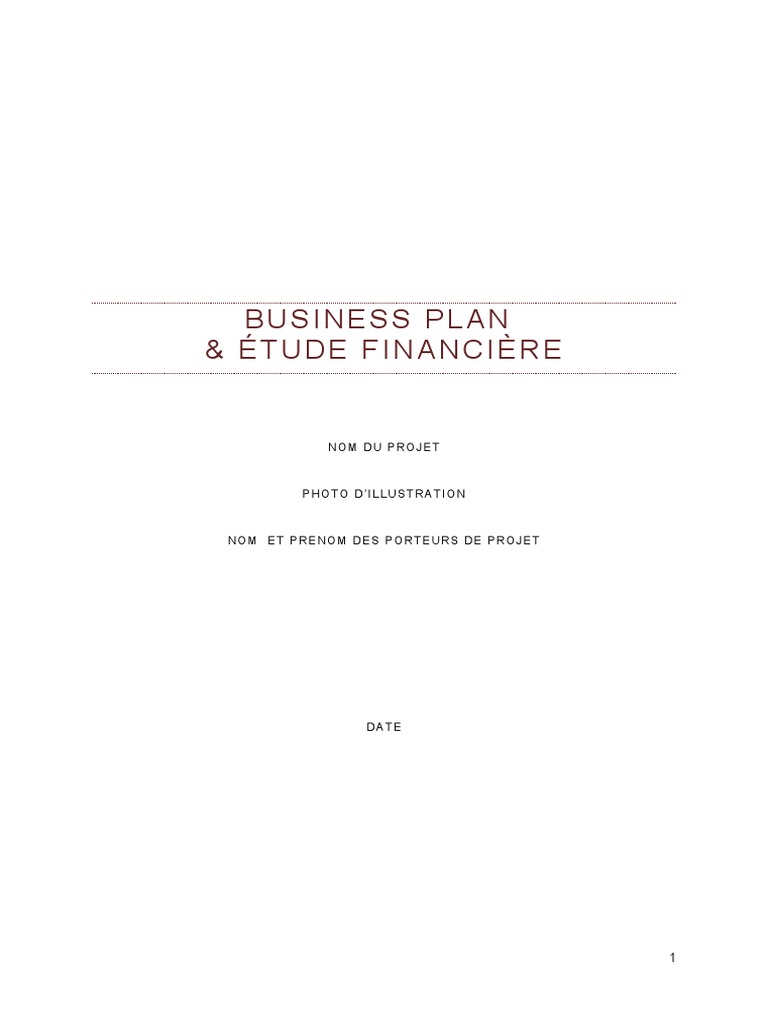 td business plan fees