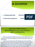 Iman Dan Perwujudan Masyarakat Yang Adil Dan Terbuka Serta Demokratis