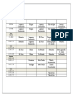 Horario de clases 3